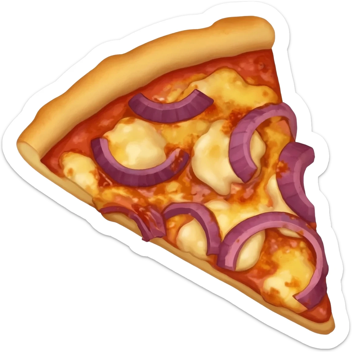 Onion pizza with A LOT OF INFONITE AMOUNT OF SOOO MUCH  OF ONION sticker