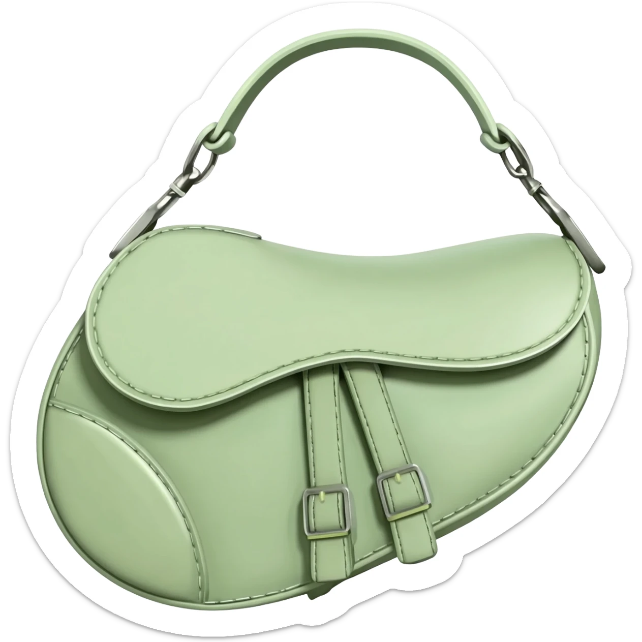 light green dior saddle bag sticker