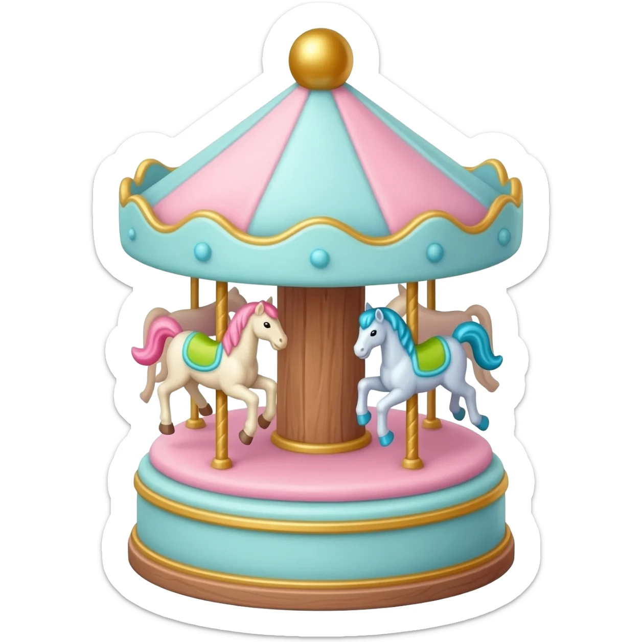 Carousel cake (carousel with sits like a piece of cake) sticker