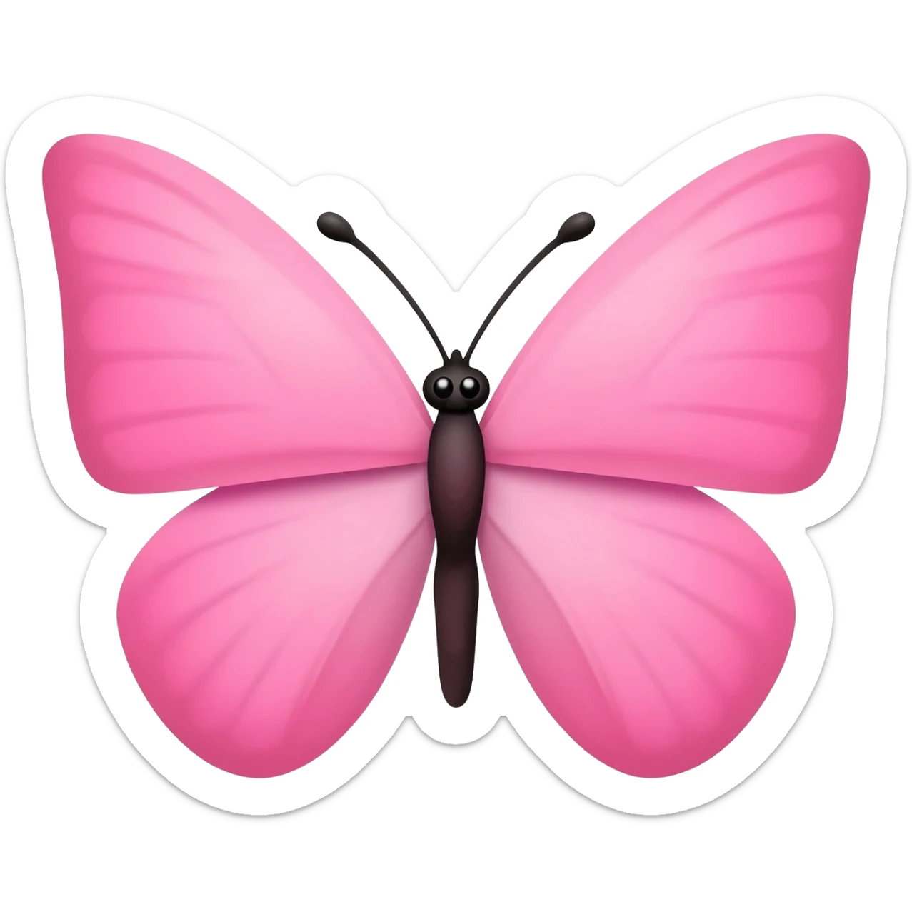 Borboleta rosa sticker