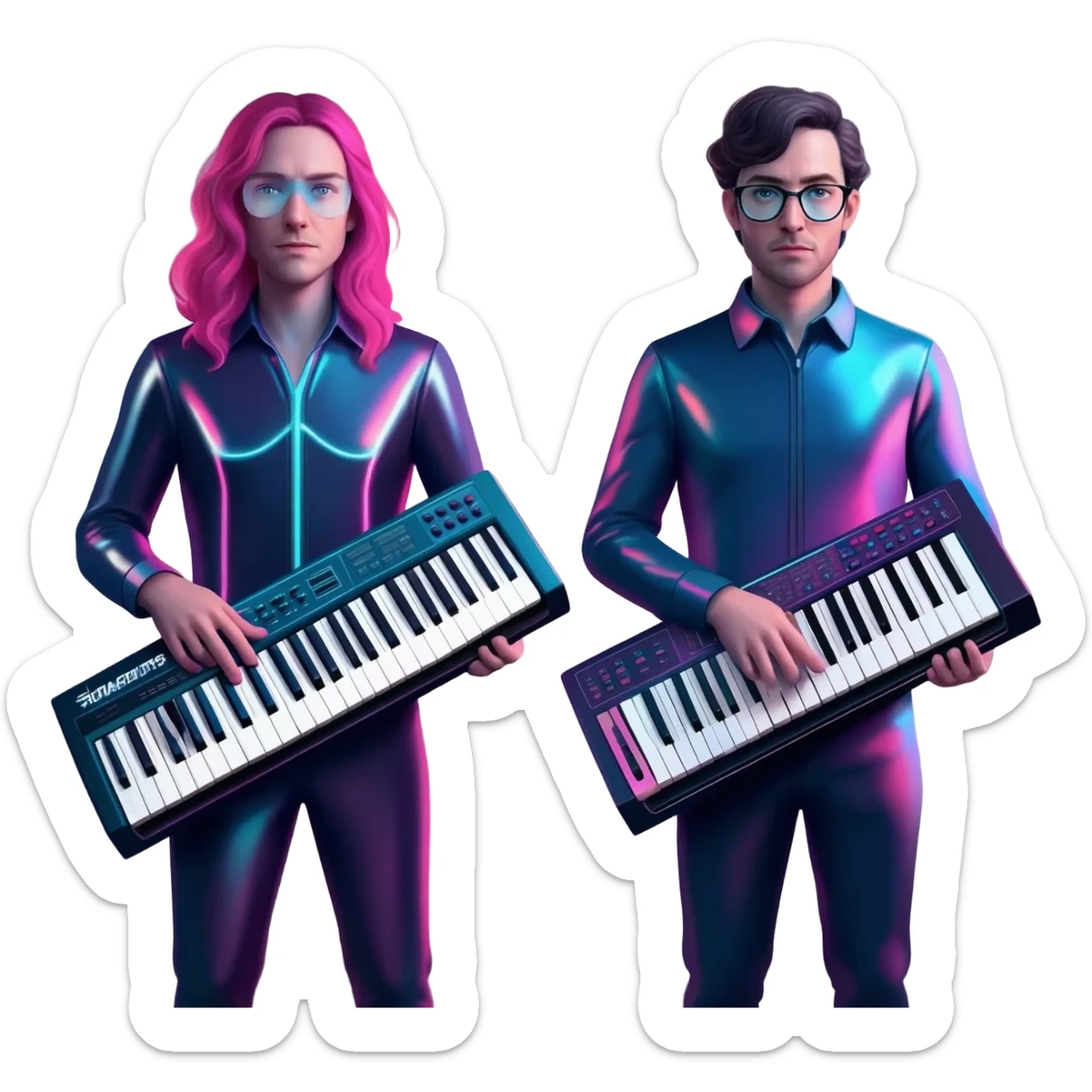 Electronic duo Snow strippers sticker