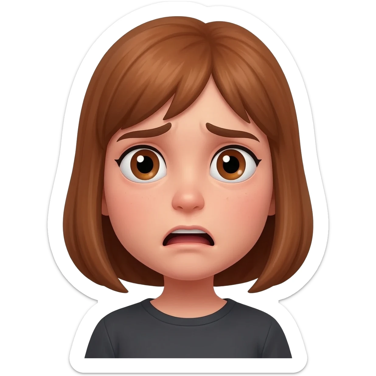 Girl fear sticker