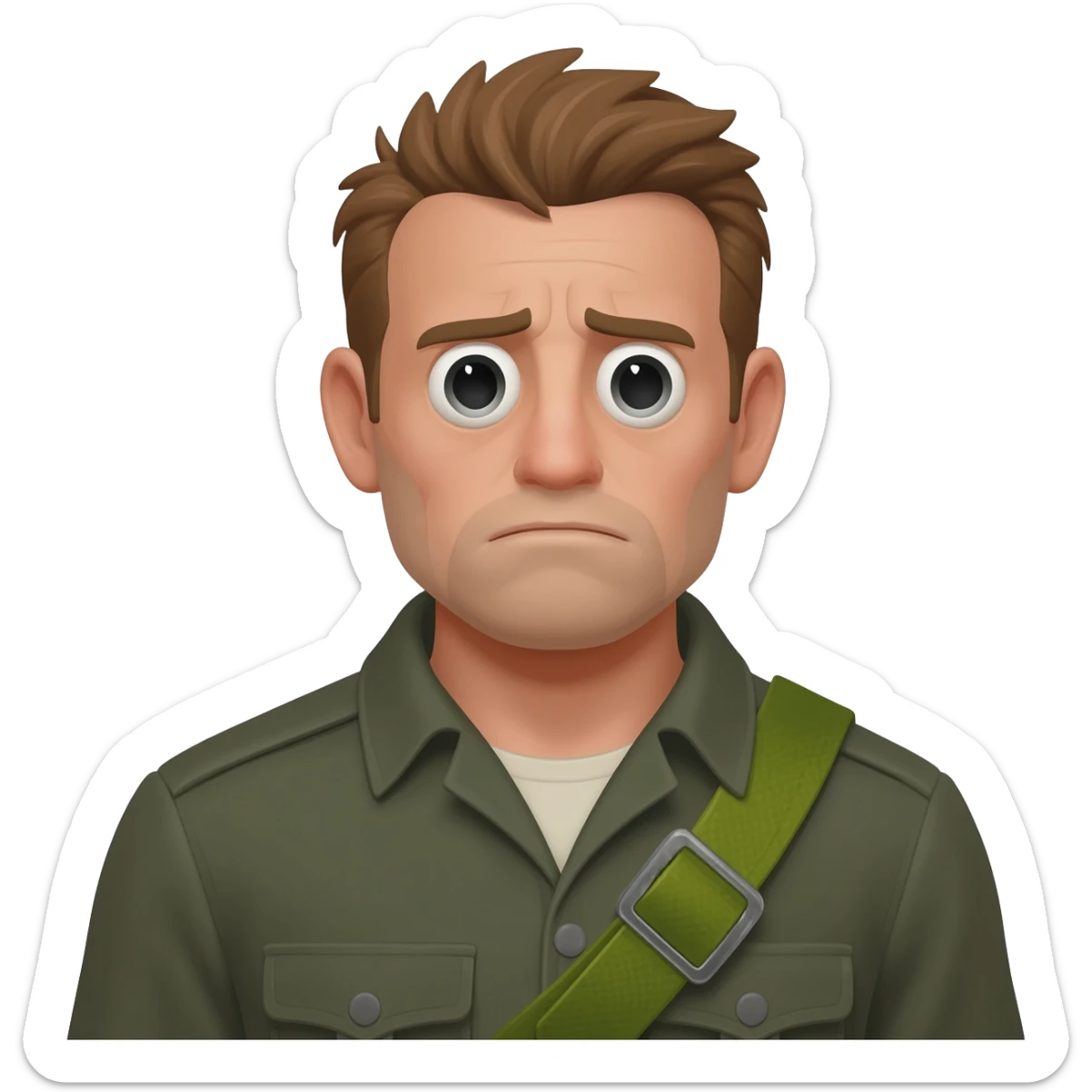 Grenadier green bandolier fatigue sticker