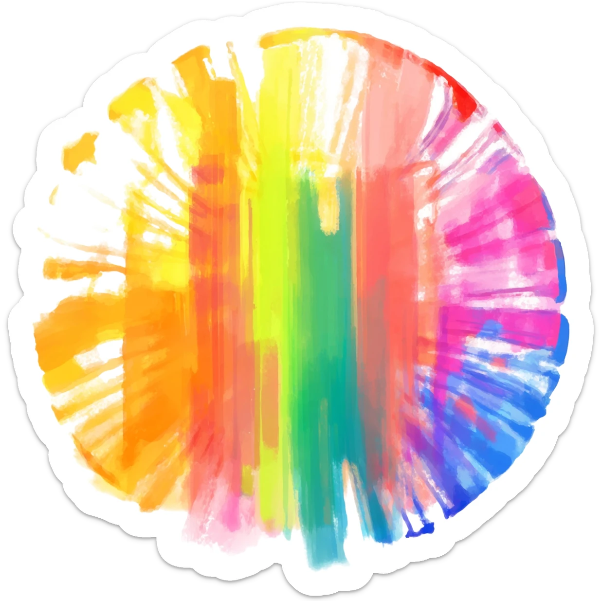 Holi colour sticker