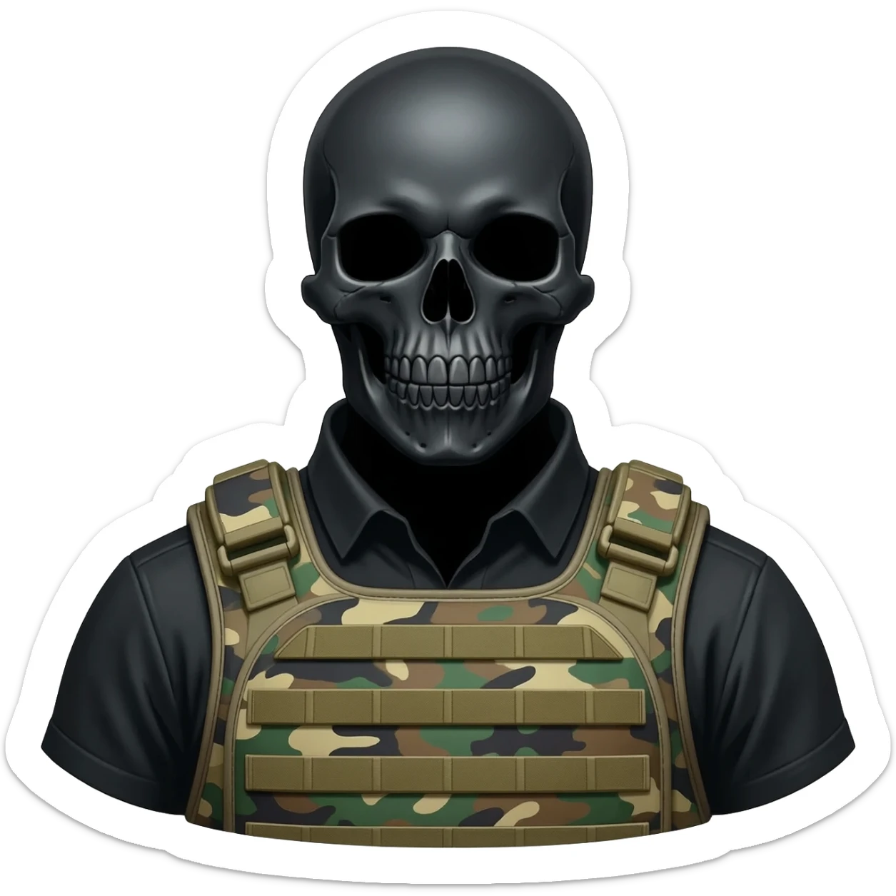 Ghost call of duty sticker