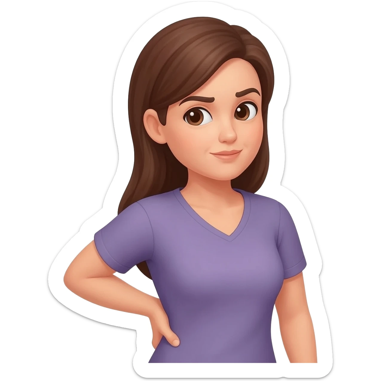 Woman Back pain sticker