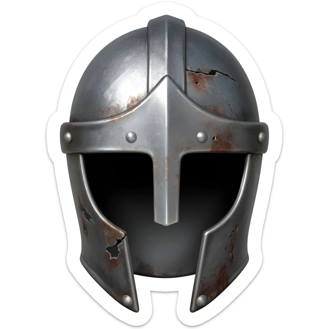 knight helmet sticker