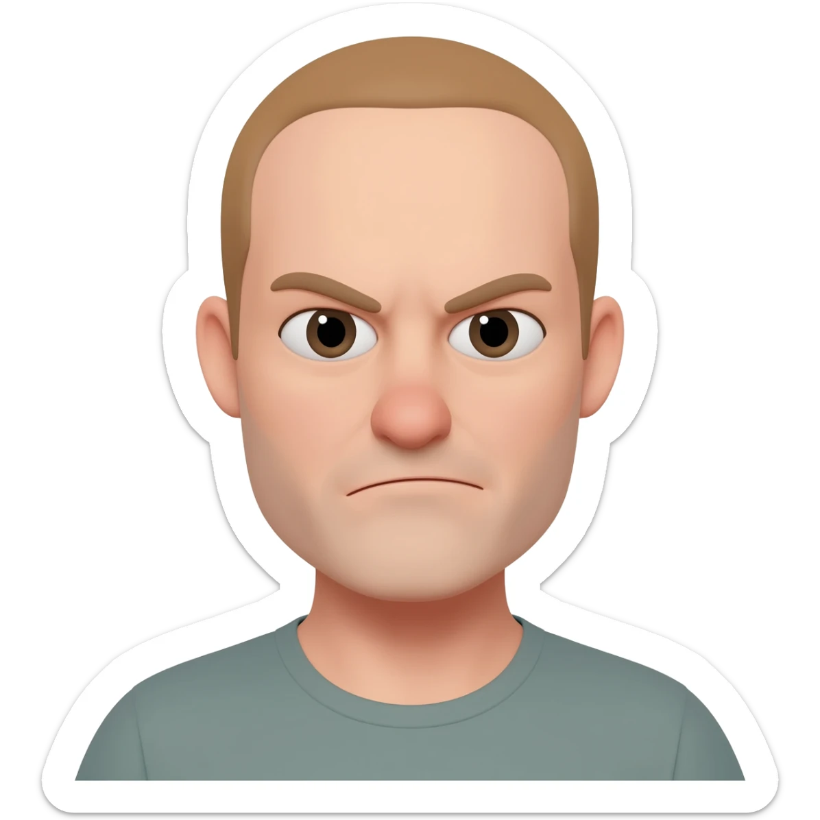 arrogant smirk unkind sticker