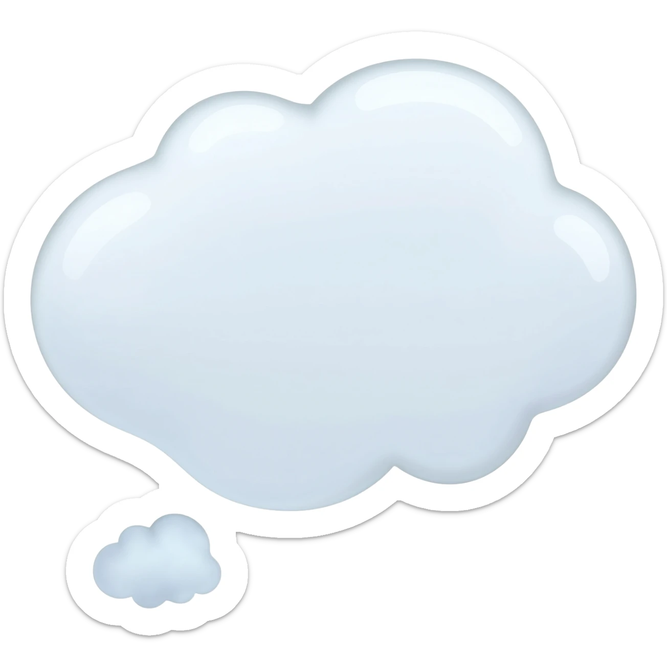Thinking Clouds sticker