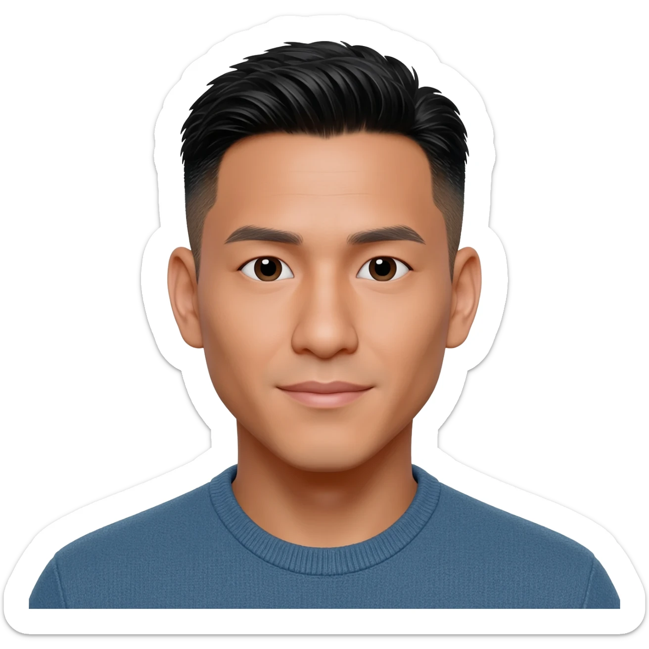 Pinoy version kahawig ni Henry Golding Fade HairCut 25 years old sticker