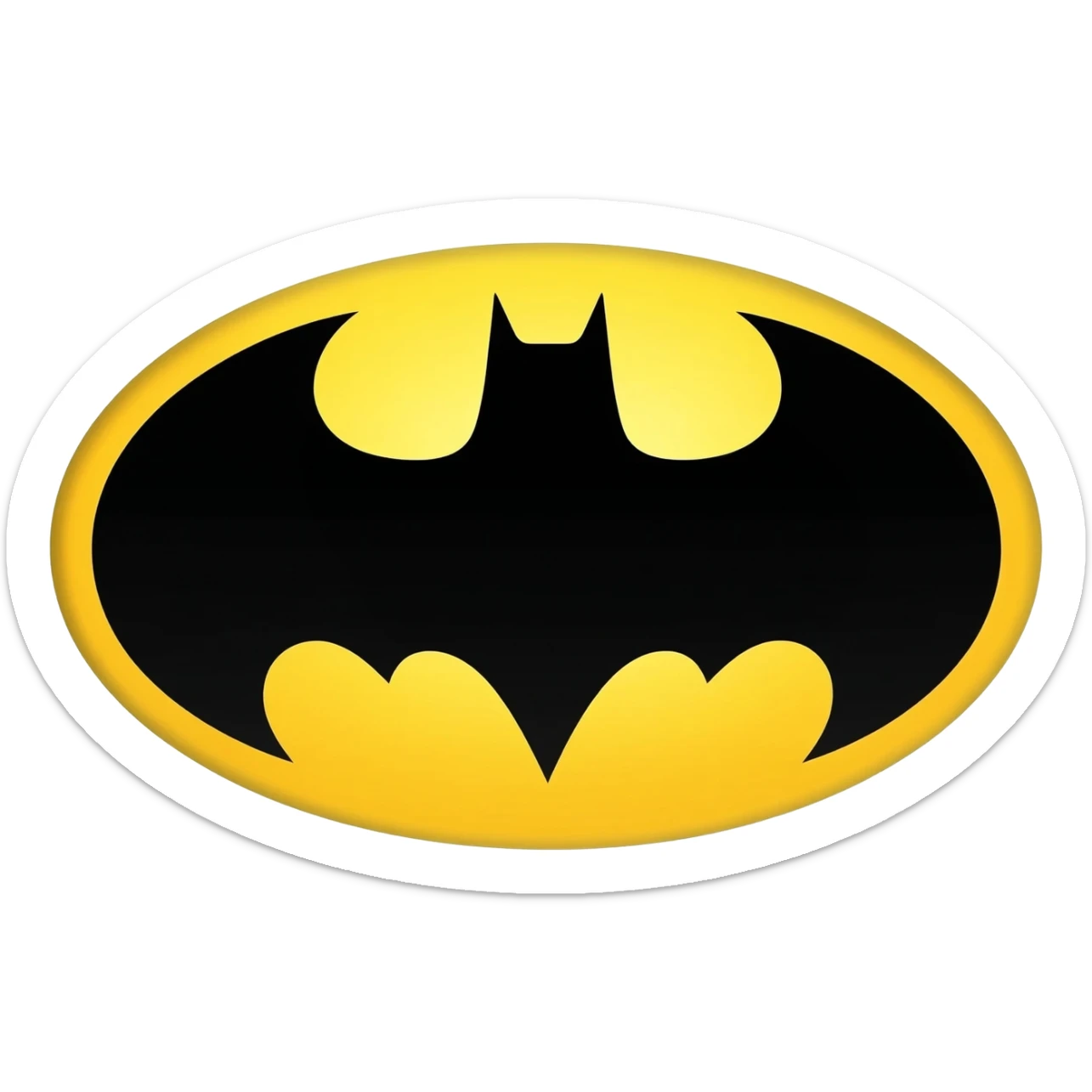 Bat man logo sticker