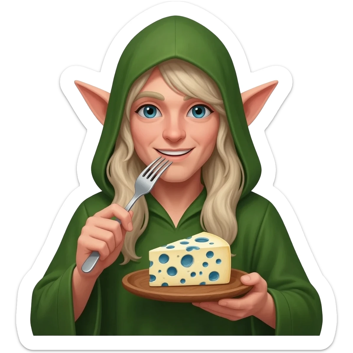 Elf eat Blue Cheese sticker