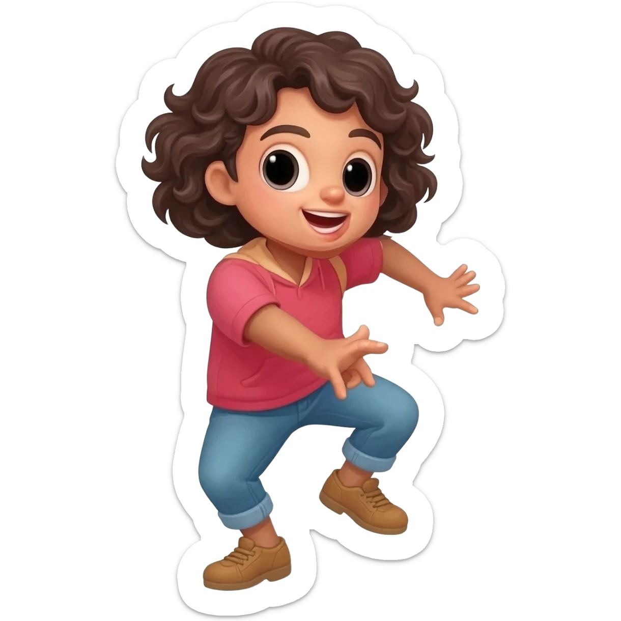Dance with happy sticker
