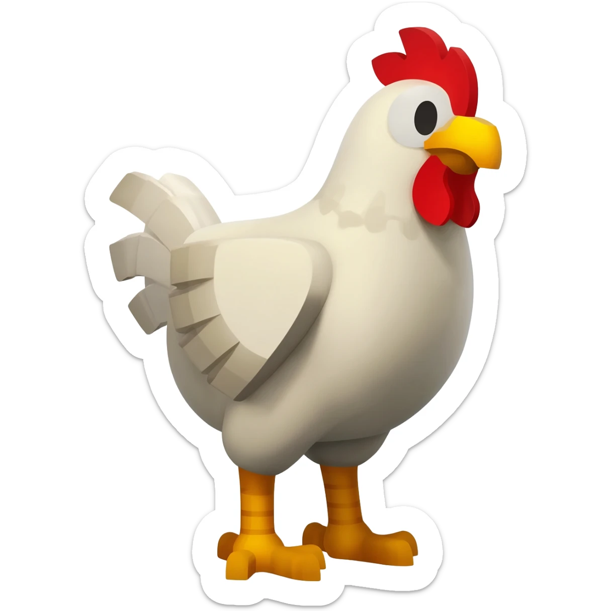 minecraft chicken sticker