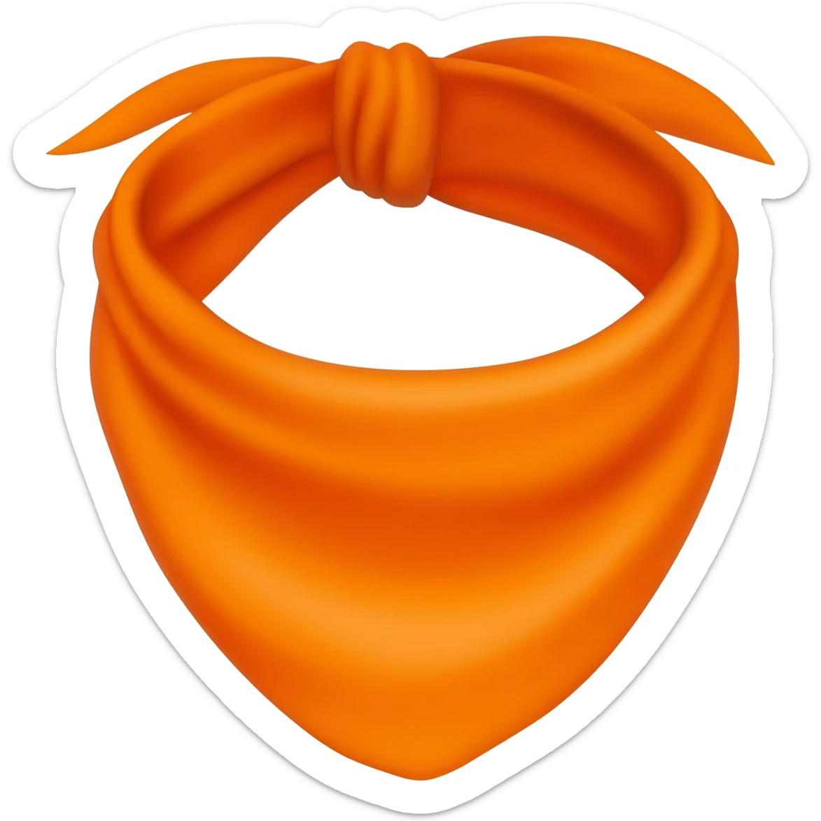 orange bandana emoji sticker