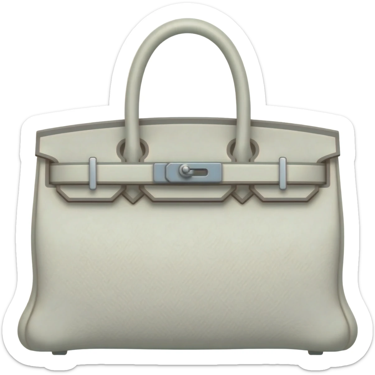 white birkin hermes bag sticker