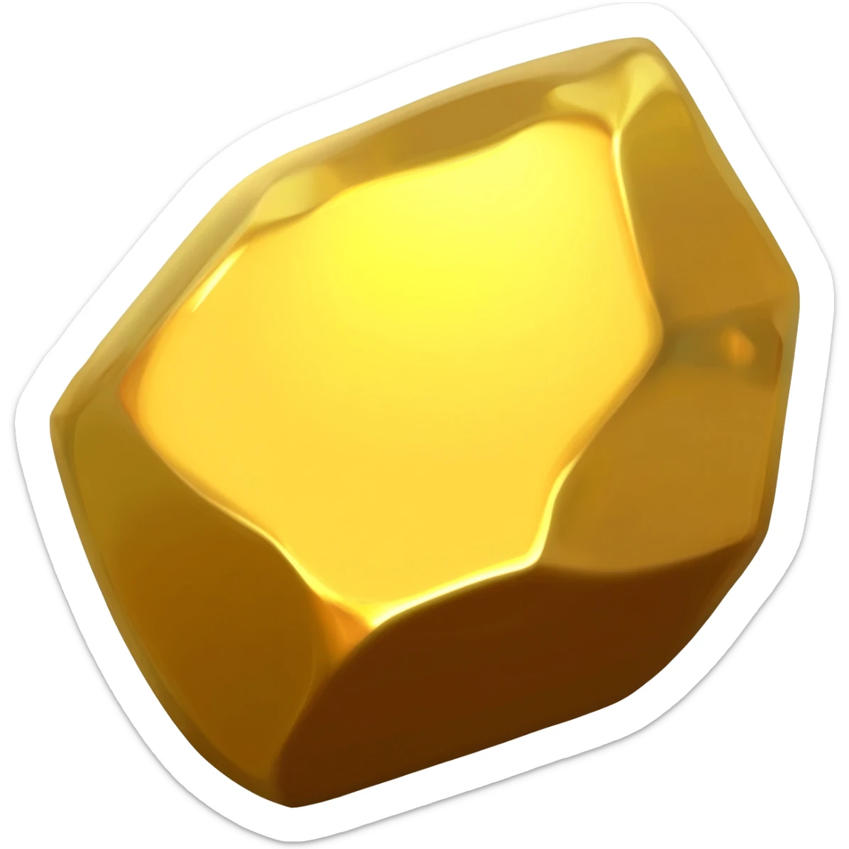 gold nugget sticker