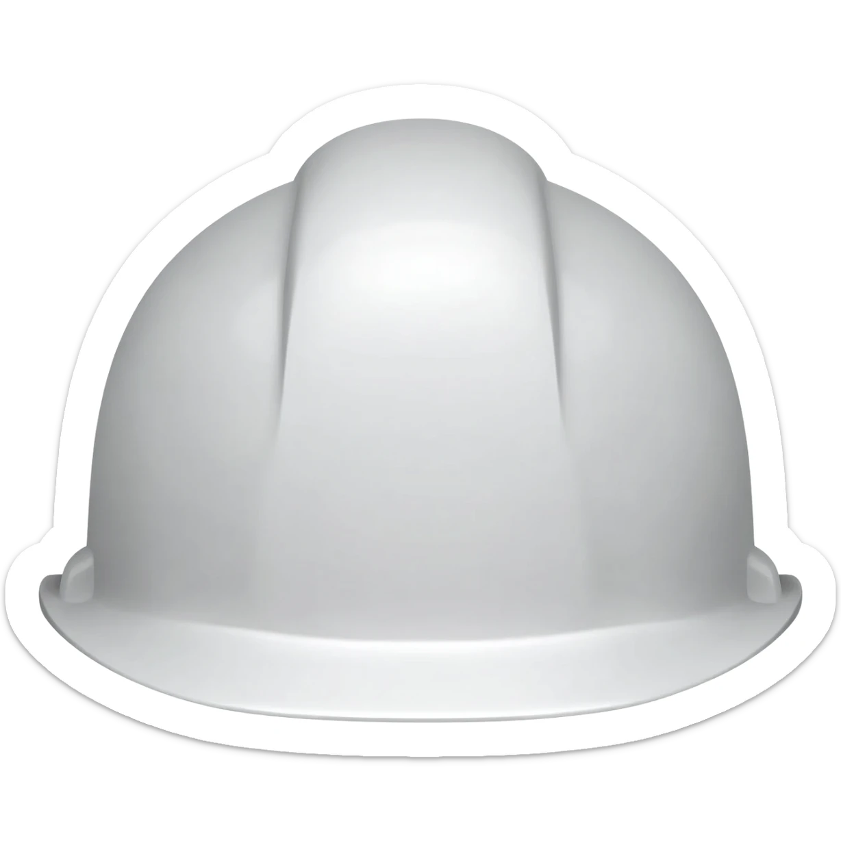 Puedes generar un casco de ingeniero civil  color blanco sticker