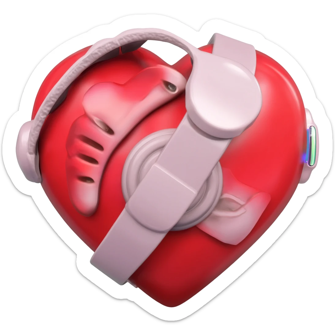 heart support, sticker