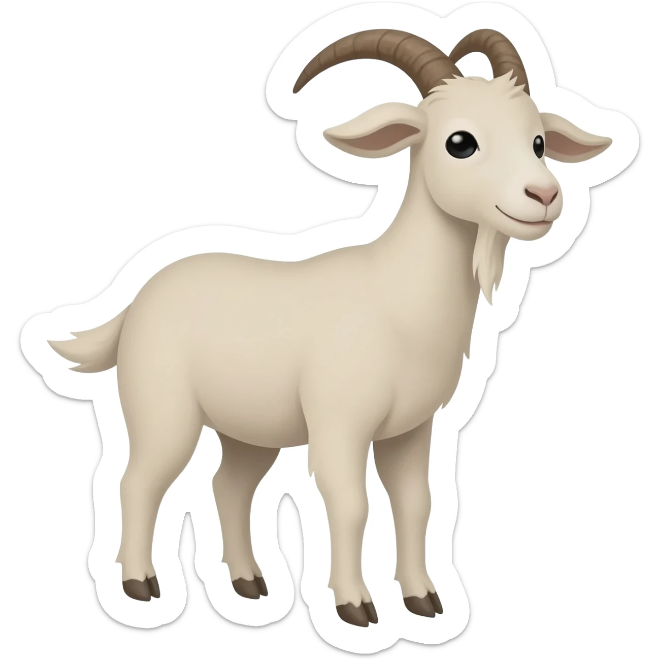 sad goat sticker