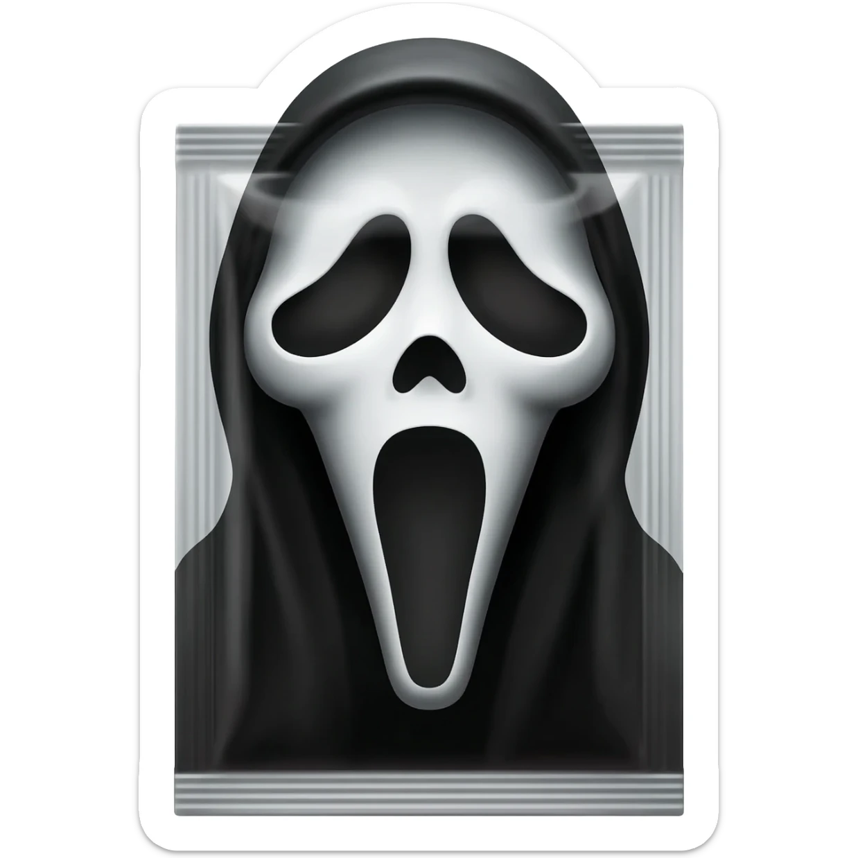 Ghostface's packet of coffee sticker