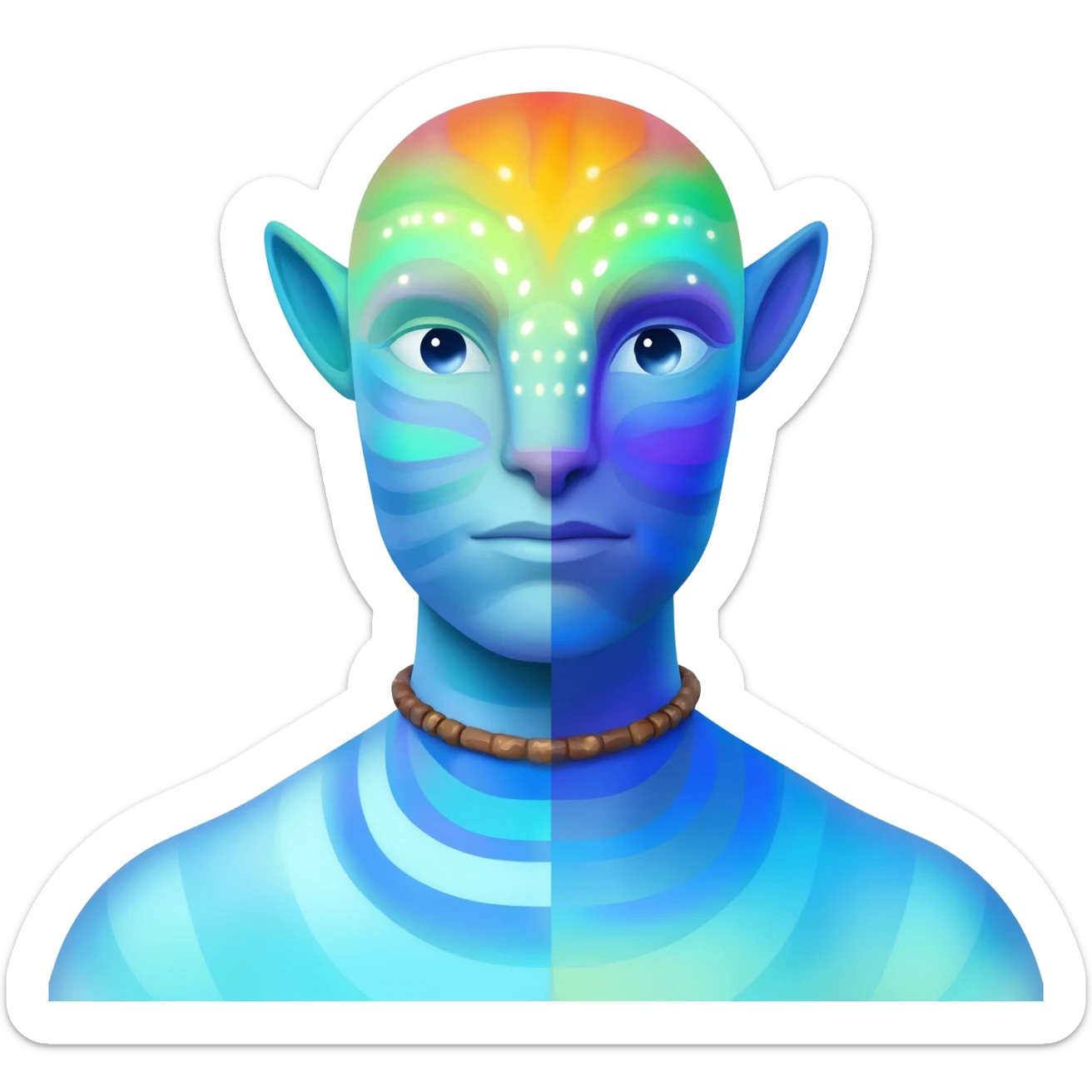 Abstract Colorful Ascending Divine La Creatura Avatar   sticker