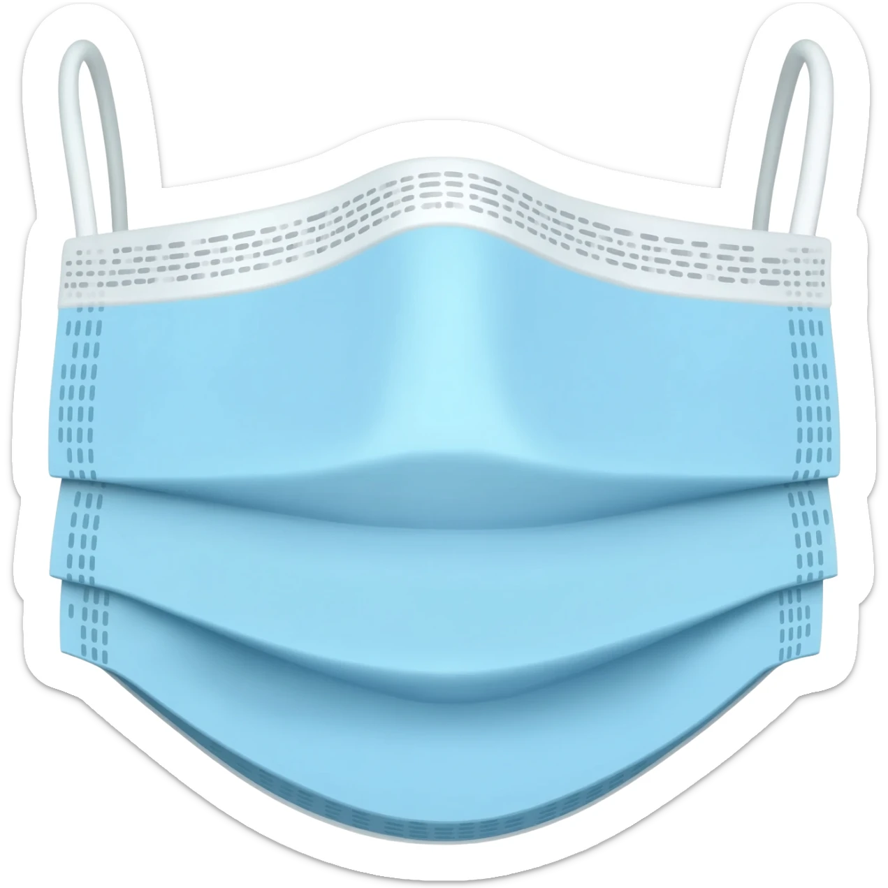Medical mask sticker