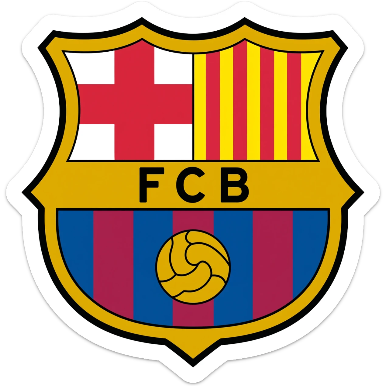 Escudo del fc barcelona sticker