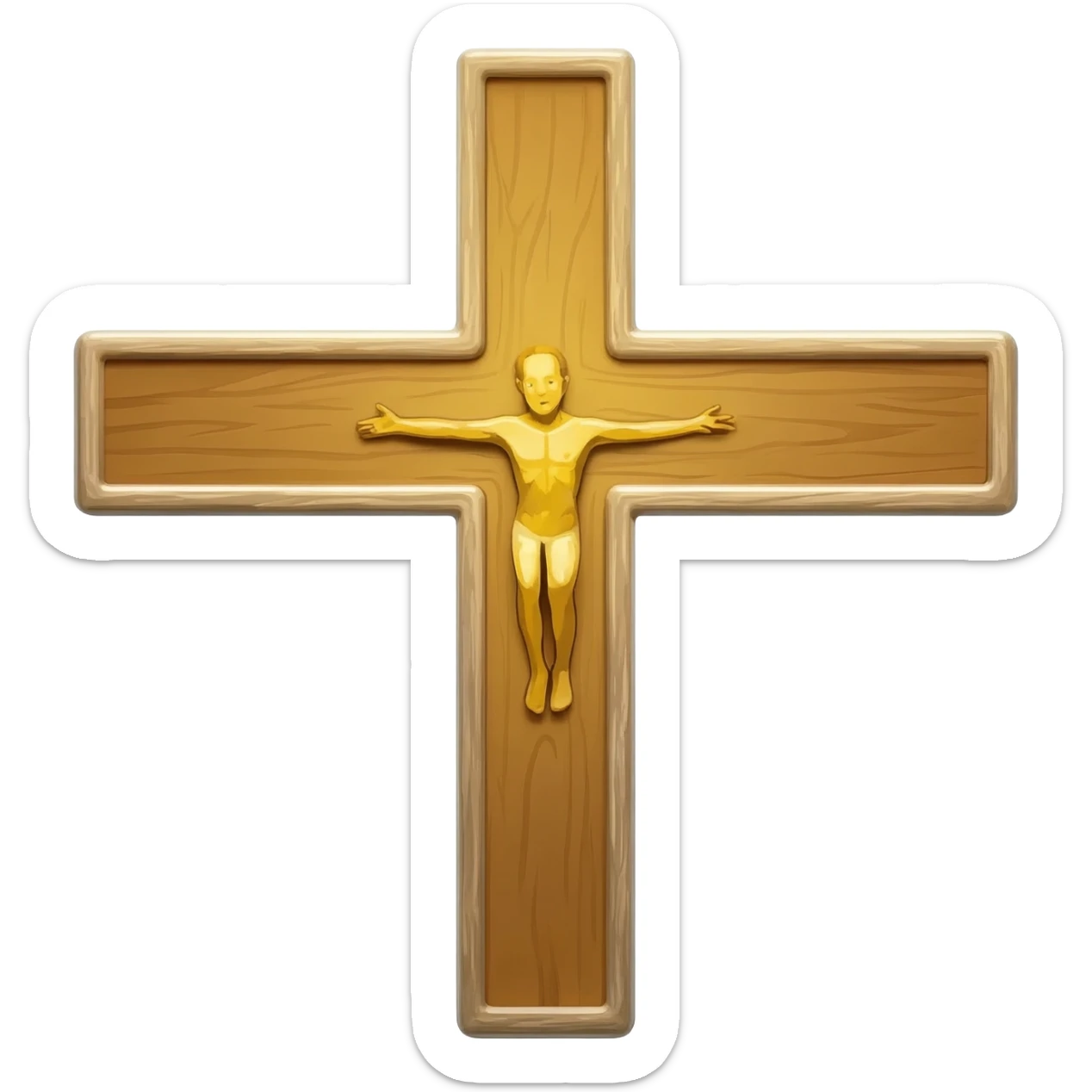 Eastern catholic cross emoji sticker