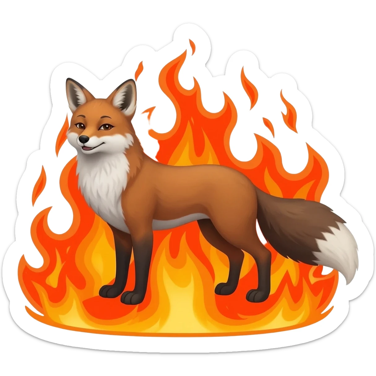 fire fox sticker