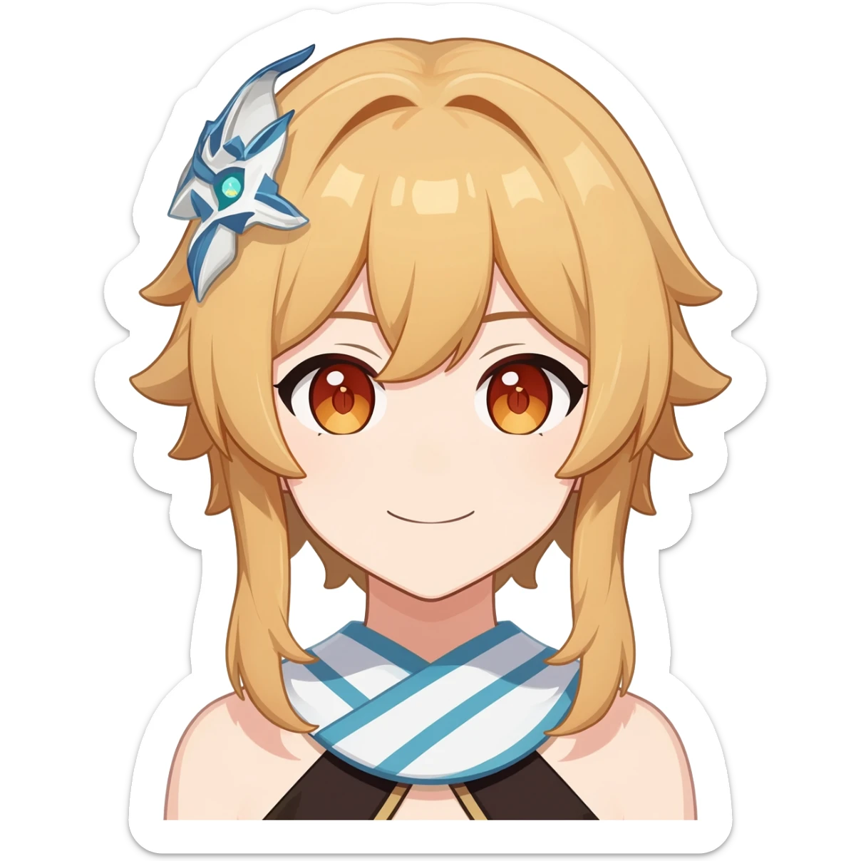 Genshin Impact anime character Lumine sticker