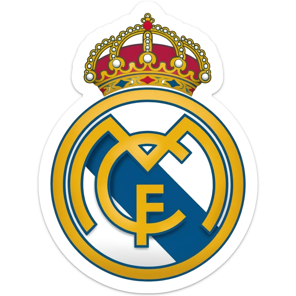 Simbolo real madrid cf sticker