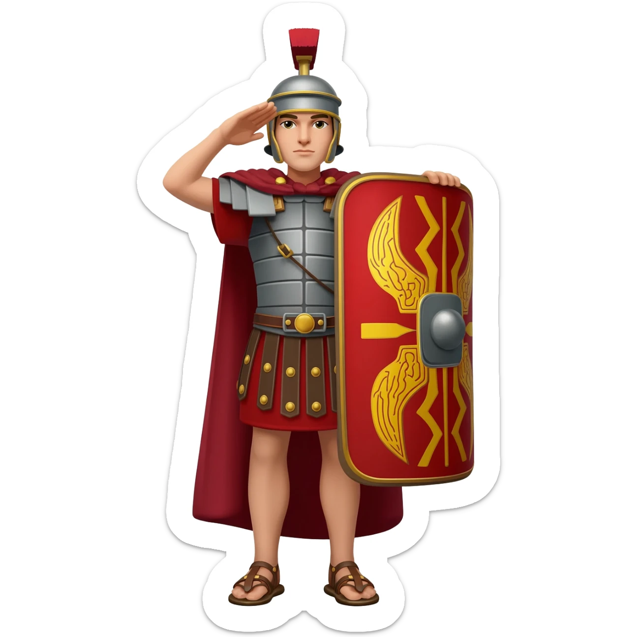 roman legion salute sticker