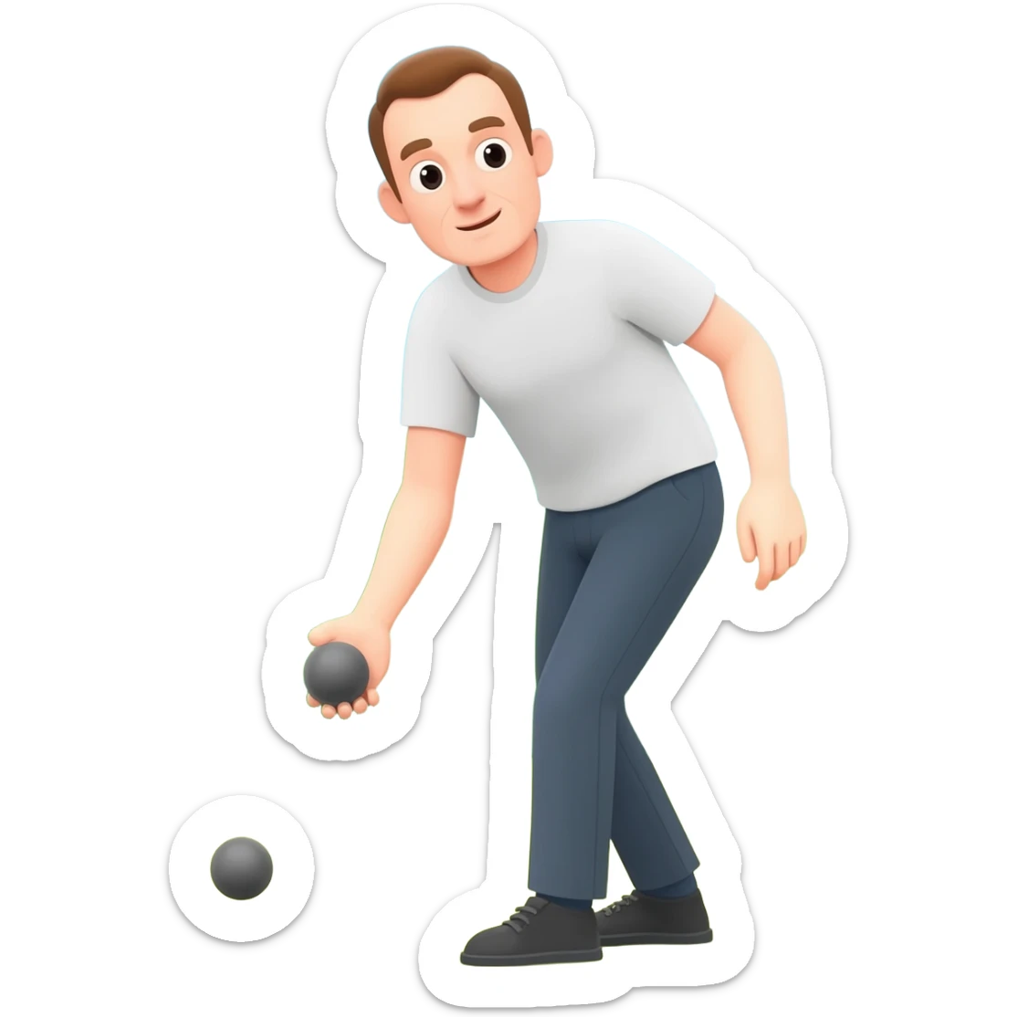 Je veux un emoji homme pétanque sticker