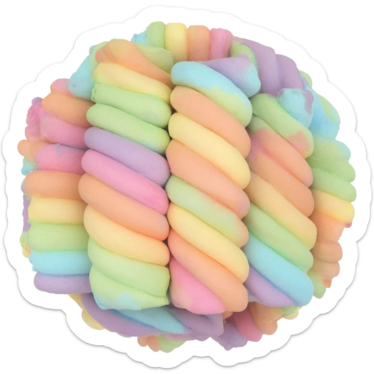 Fifty Milion Googelplex Little Colorful Ranbow Marshmallows  Friends!! So Super Cute!! 6767676767!! sticker