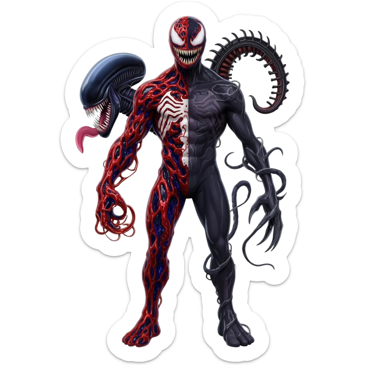 Venom-Xenomorph-Darkrai-Scyther-fusion  sticker