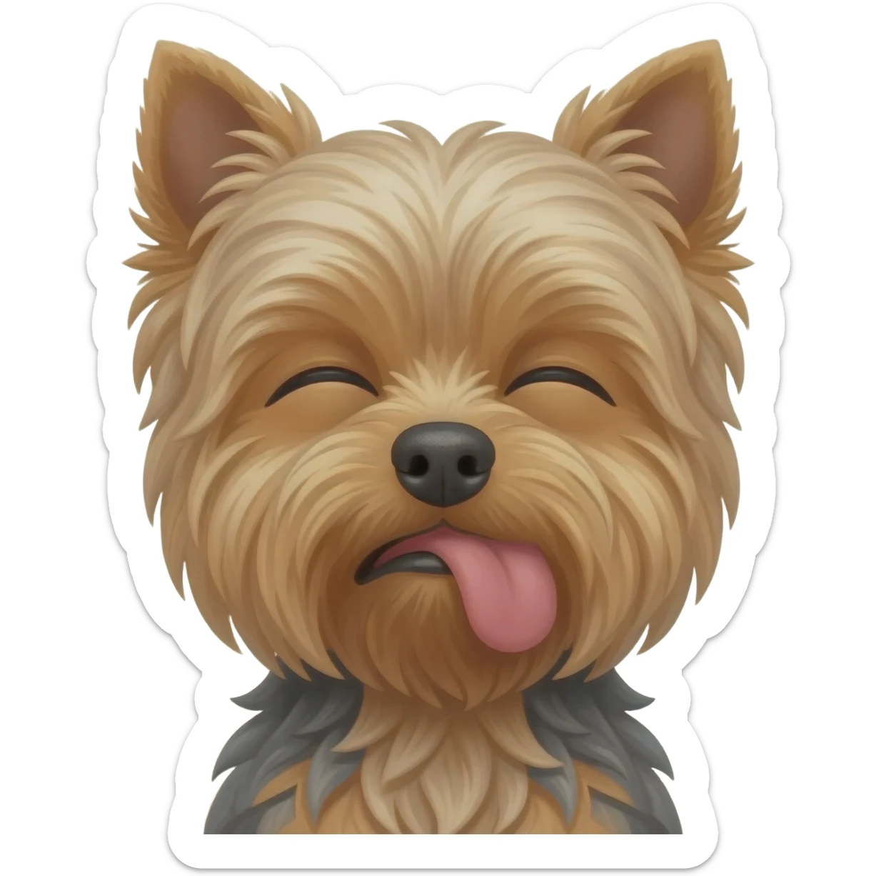 Me choking a yorkie sticker