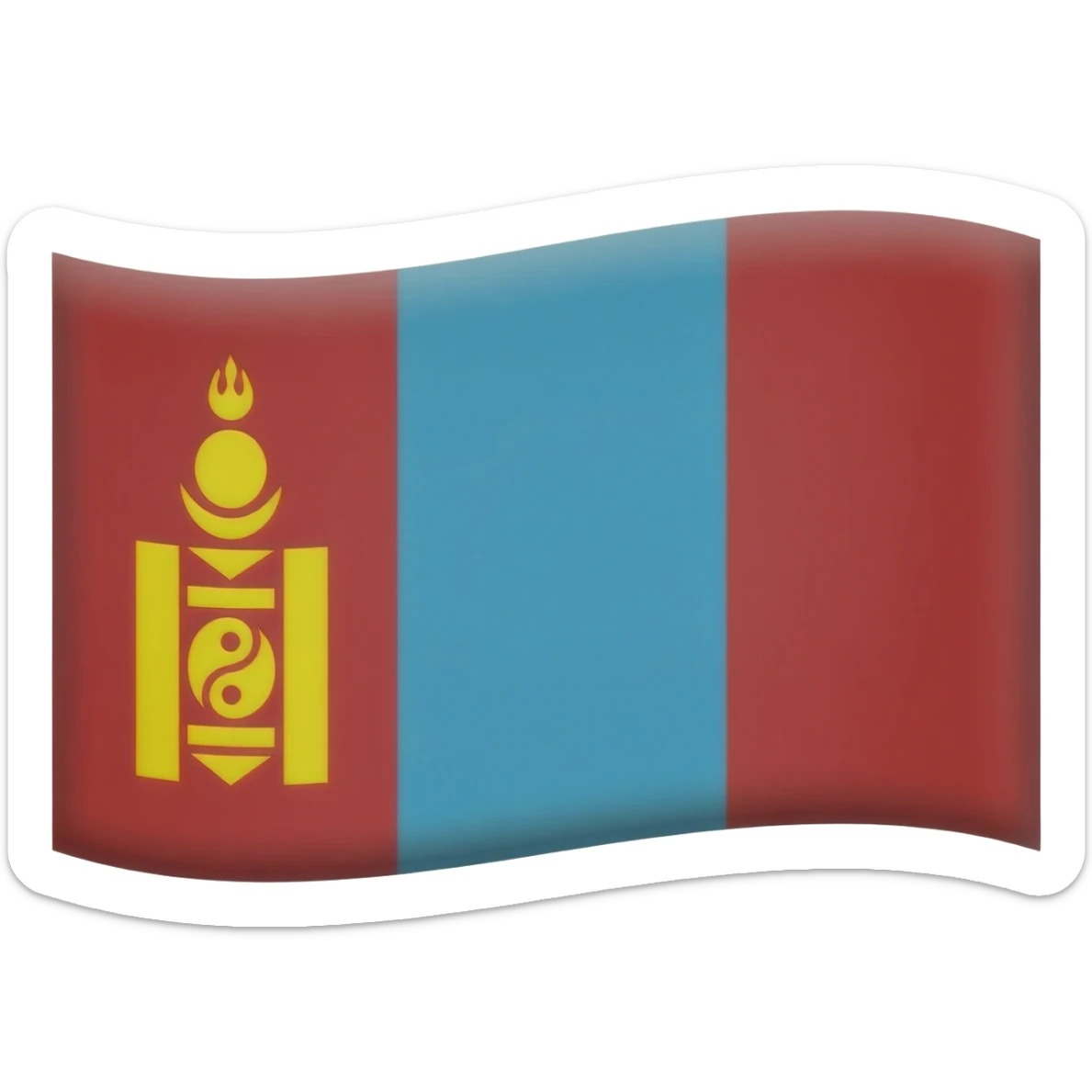 Mongol empire emoji flag sticker