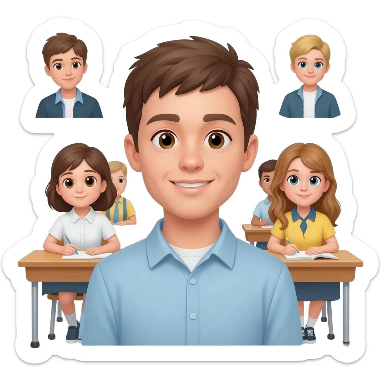 students in the class '24' sticker