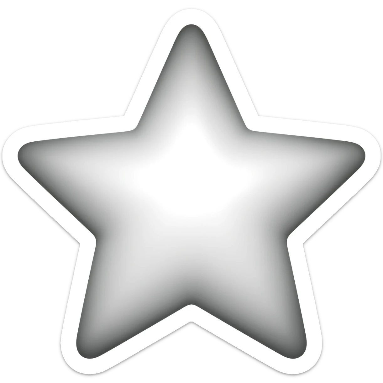 Star shape sticker