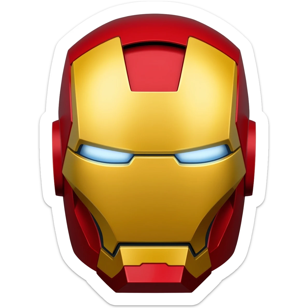 Iron man helmet sticker