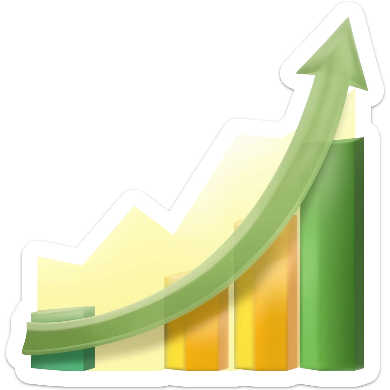 mercado en alza sticker