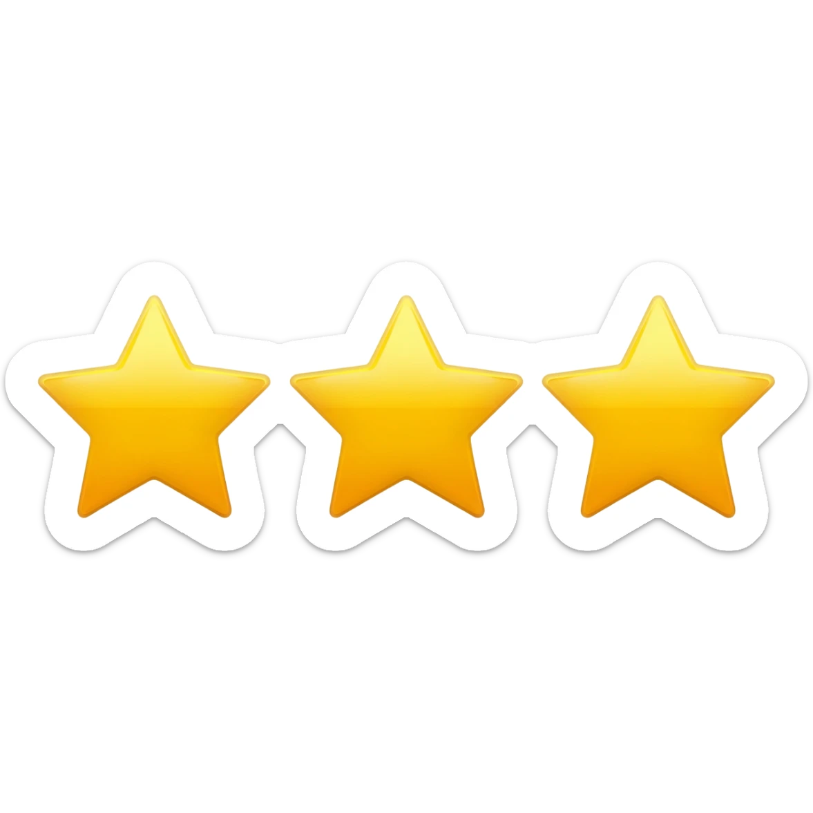 3 stars sticker
