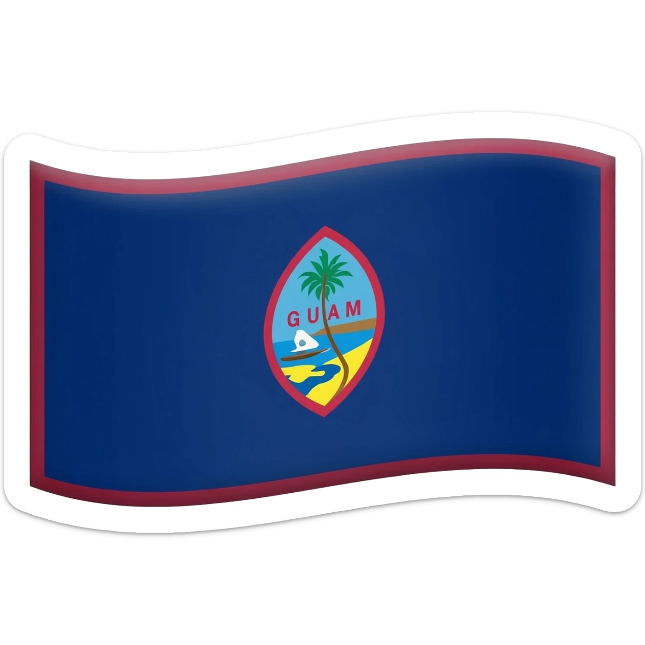 Guam Flag sticker