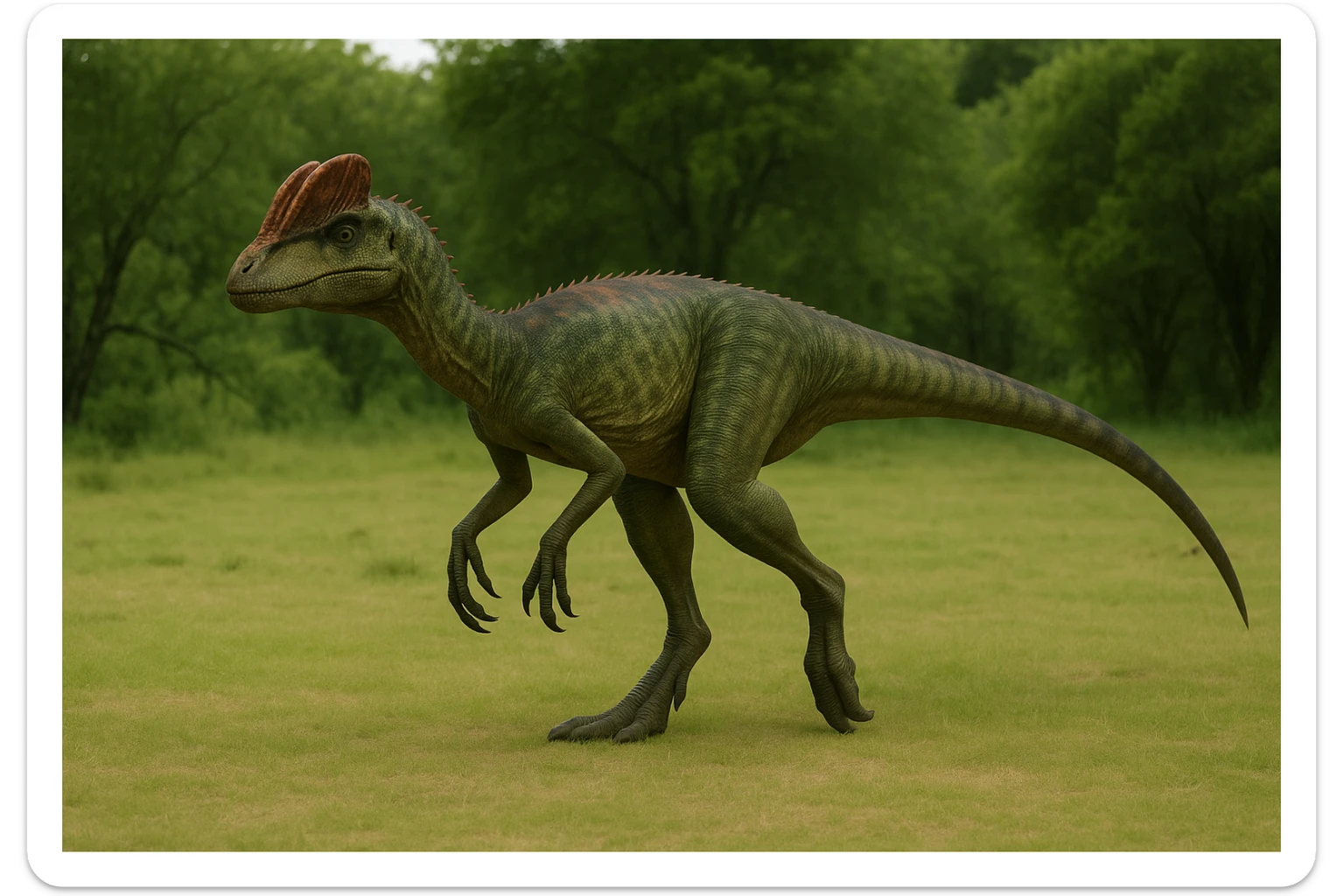 Dilophosaurus sticker