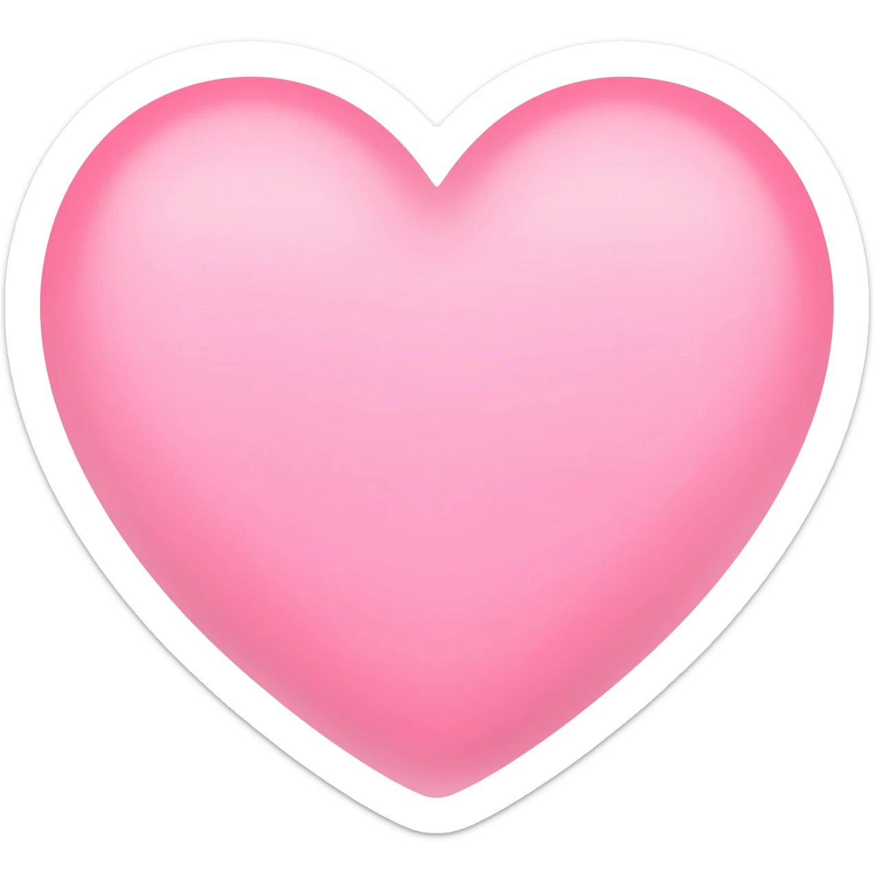 Light pink heart sticker