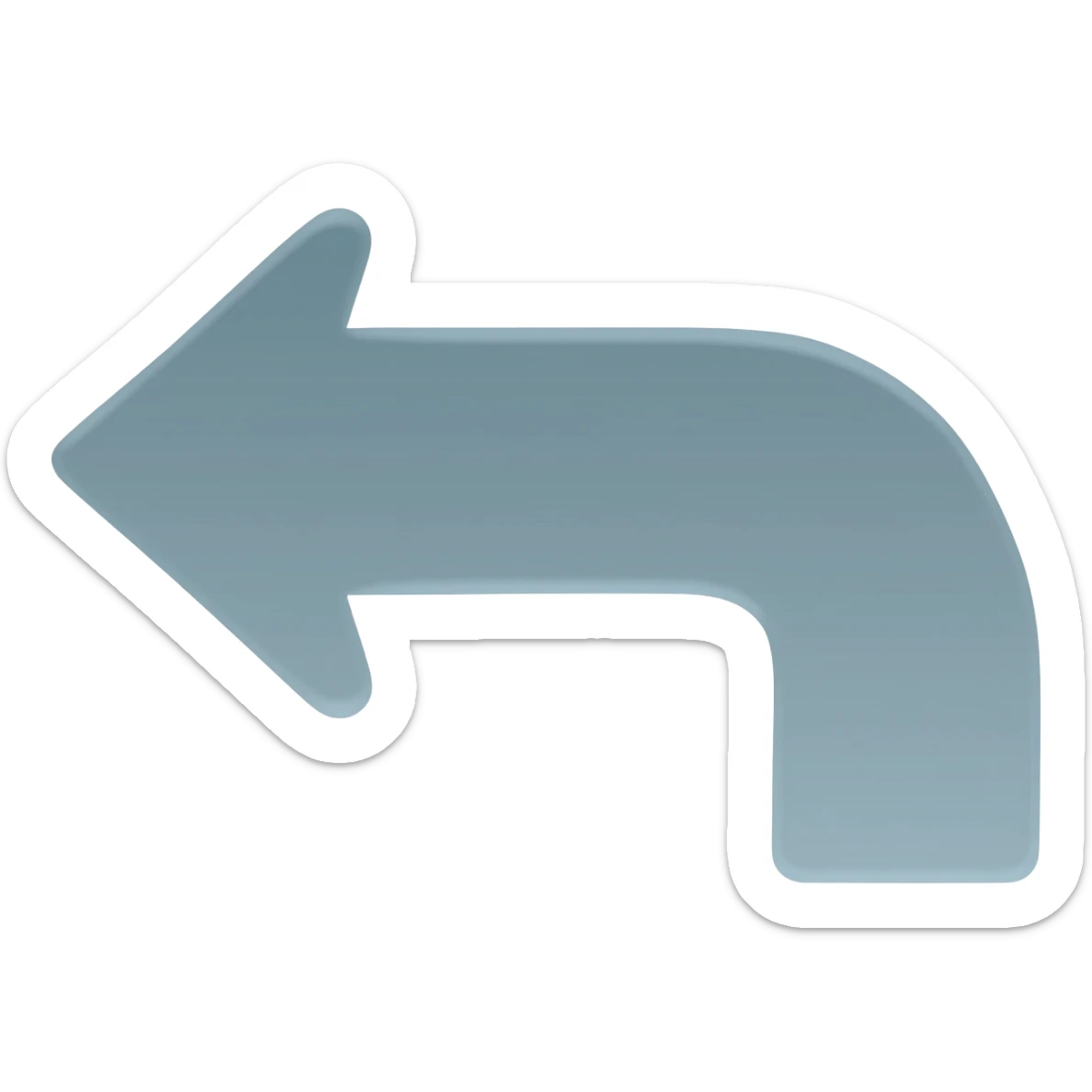 setas retorno sticker