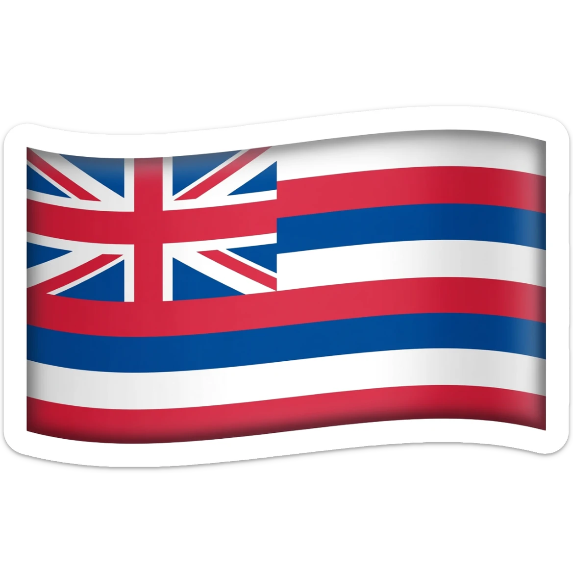 Hawaii flag sticker