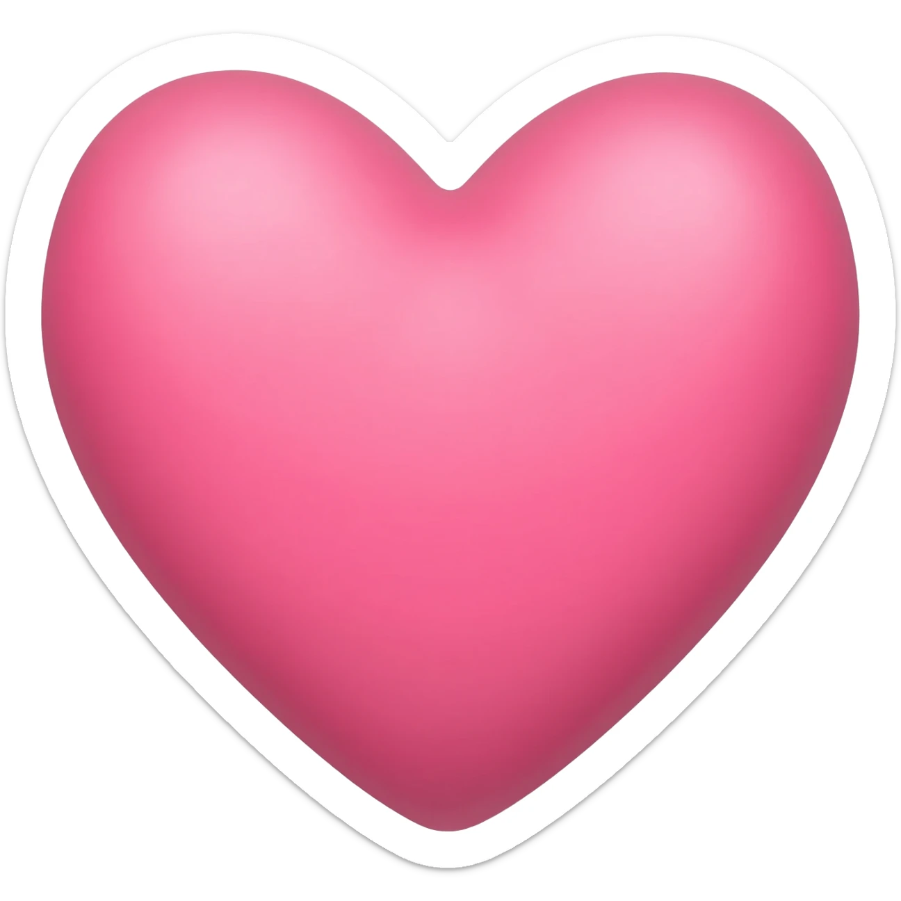 pink heart sticker