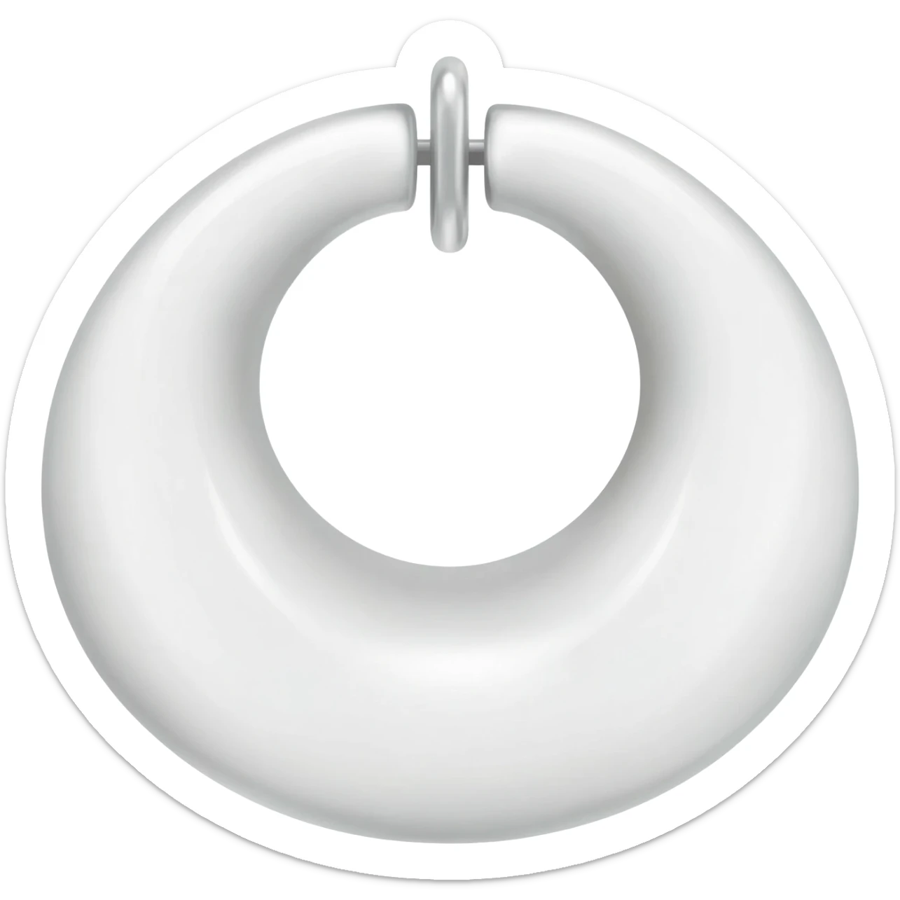 Jhumka white colour beautiful emoji sticker